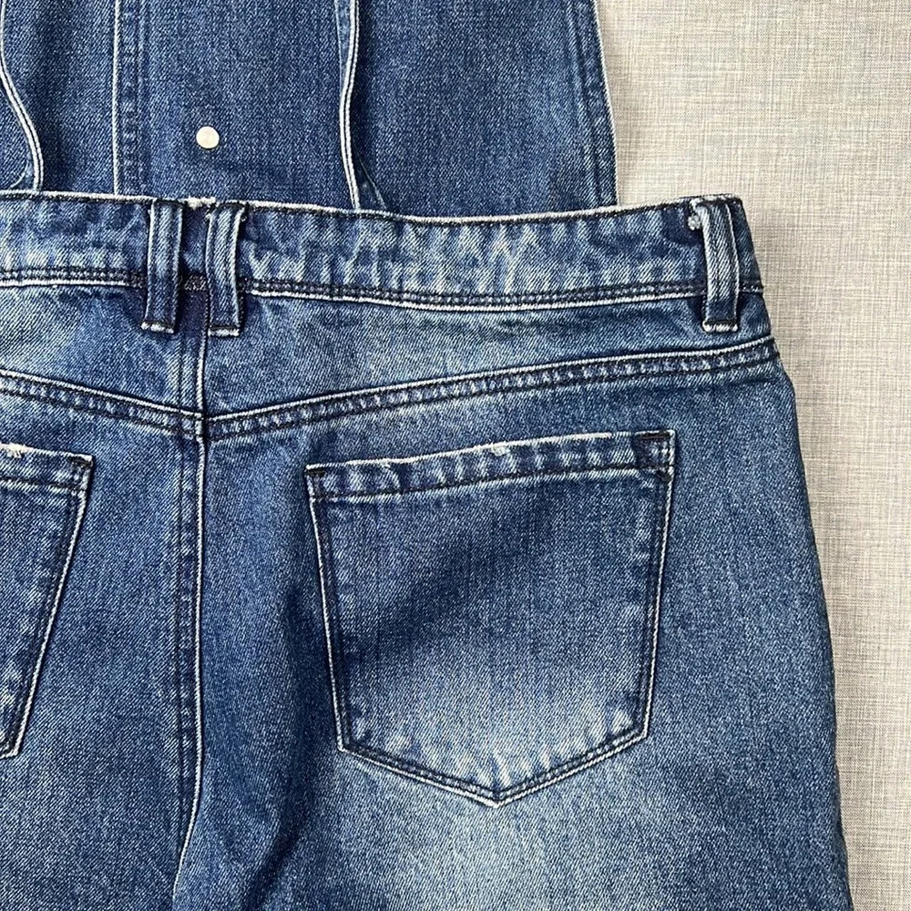 Small(3) & XL(15) Tinseltown Dark Wash Denim Shortall Overalls Shorts Juniors - Picture 6 of 7